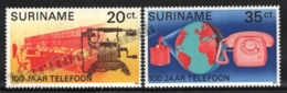 Surinam - Suriname 1976 Yvert 652-53, Ommunications. Centenary Telephone - MNH - Surinam