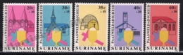 Surinam - Suriname 1979 Yvert 754-58, Celebrations. Easter. Religion. Architecture. Churches - MNH - Surinam