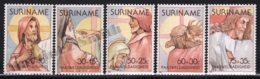 Surinam - Suriname 1980 Yvert 818-22, Celebrations. Easter. Religion. Christianity. Jesus - MNH - Surinam