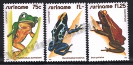 Surinam - Suriname 1981 Yvert Airmail 88-90, Fauna. Amphibians, Frogs - MNH - Surinam