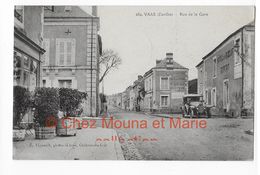 VAAS RUE DE LA GARE - CPA SARTHE POUR ALGER - Autres & Non Classés