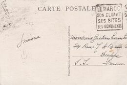 C. 1930 - CP De Casablanca, Maroc, Vers Dieppe, France - Daguin Climat Sites Monuments - Affrt 25 C - Brieven En Documenten
