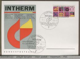 GERMANIA - FDC 1968 -  INTHERM - Gaz