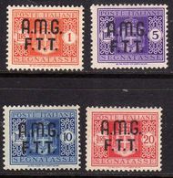 TRIESTE A 1947 AMG-FTT OVERPRINTED SEGNATASSE POSTAGE DUE TASSE SERIE COMPLETA COMPLETE SET MNH BEN CENTRATA - Segnatasse