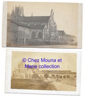 LE MONASTERE ROYAL DE BROU A BOURG EN BRESSE - CDV PHOTO LOT DE 2 - Persone Identificate