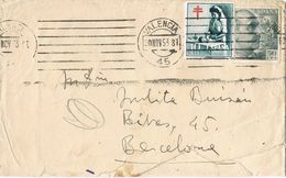 37062. Carta VILLANUEVA De Castellon (Valencia)  1953. Rodillo Mudo VALENCIA. Pro Tuberculosos - 1951-60 Covers