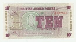Banknote British Armed Forces 10 New Pence 6th Series 1972 UNC - Fuerzas Armadas Británicas & Recibos Especiales