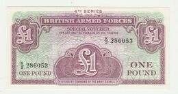 Banknote British Armed Forces 1 Pound 4th Series 1962 UNC - Forze Armate Britanniche & Docuementi Speciali