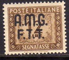 TRIESTE A 1947 1949 AMG-FTT SOPRASTAMPATO D'ITALIA ITALY OVERPRINTED SEGNATASSE TAXES TASSE LIRE 12 MNH BEN CENTRATO - Segnatasse