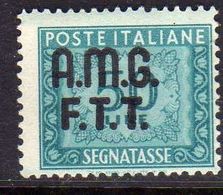 TRIESTE A 1947 1949 AMG-FTT SOPRASTAMPATO D'ITALIA ITALY OVERPRINTED SEGNATASSE POSTAGE DUE TAXES TASSE LIRE 50 MNH - Strafport