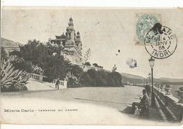CPA ,Monaco , Monte Carlo ,Terrasse Du Casino Ed. Staerck , 1906 - Le Terrazze