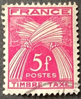 FRAYX085U1 - Timbres Taxe Type Gerbes 5 F Used Stamp 1946-55 - France YT YX 085 - Sellos