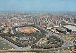 010855 "TO-DALL'AEREO-PANORAMA PARCO E CAMPO RUFFINI-PALAZZO DELLE SPORT" ANIMATA, AUTO, S.A.C.A.T.  CART NON SPED - Parken & Tuinen