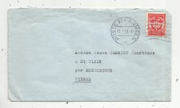 SUR LETTRE , TIMBRE F M , POSTE AUX ARMEES , 1957 - Militärische Franchisemarken