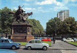 010872 "TO - MONUMENTO A FERDINANDO DI SAVOIA DUCA DI GENOVA" AUTO FIAT 600-1300-AUTOBIANCHI. CART NON SPED - Autres Monuments, édifices