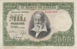 BILLETE DE ESPAÑA DE 1000 PTAS DEL 31/12/1951 SERIE A CALIDAD BC (BANKNOTE) - 1000 Peseten