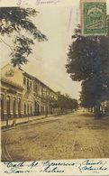 Real Photo  Calle De Comercio Cucuta  Tranvia Electrico . Electric Tram . Light Crease . Sent To Santa Clara Cuba - Colombie