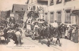 SCHILTIGHEIM-67-Bas-Rhin-Kermesse Août 1919 Char Alsace Lorrainprécédent Le Cortège-Café Bar Concert " Salle Blanche - Schiltigheim