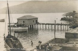 Real Photo  Amapala  Loading A Sailing Ship  . Light Defect . - Honduras