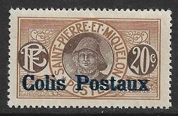 St Pierre Et Miquelon N°4**des Colis Postaux Variété Double Surcharge Cote 325€ - Neufs