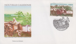 Enveloppe   FDC  1er   Jour   NOUVELLE   CALEDONIE   Arrivée  Des  Colons  Nordistes    2006 - FDC