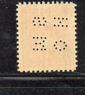 XP2856 - CANADA 1942 , 4 Cent **  MNH PERFIN PERFINS - Perforiert/Gezähnt