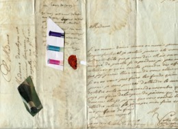 VIEUX DOCUMENT / SEAU / 1789 / DOCUMENT ANCIEN / LETTRE / COUR ROYALE - Historical Documents