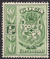 Toga Tonga 1942 - 49 KGV1 1/2d Green Coat Of Arms MM SG 74 ( L553 ) - Tonga (...-1970)