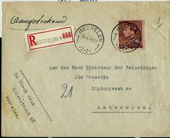 Doc. De MECHELEN  - 1 C - Du 28/04/43 Avec Poortman N° 531 En Rec. ( E) - Correo Rural