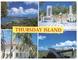 (F 1) Australia - QLD - Thursday Island - 4 Views (with Stamp) - Far North Queensland