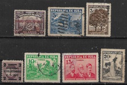 1930-3 Cuba Conmemorativos 7v - Usati