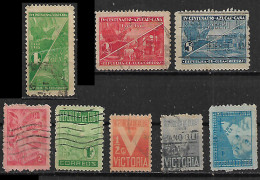 1937-9 Cuba Produccion E Industria-victoria-tuberculosis 8v - Oblitérés
