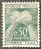 FRAYX093U - Timbres Taxe Type Gerbes 50 C Used Stamp 1960 - France YT YX 093 - Zegels