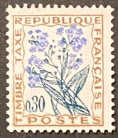 FRAYX099MNH - Timbres Taxe Fleurs Des Champs 30 C MNH Stamp W/o Gum 1964-71 - France YT YX 099 - Stamps