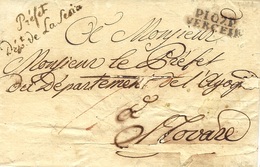 1811- Lettre  P.107.P. / VERCEIL  + Préfet / Dépt. De La Sesia - 1792-1815: Veroverde Departementen