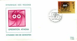 14188011 BE 19880305 Mom1ignies; Dynamique Des Régions, Opération Athena; FDC Cob2277 - 1981-1990