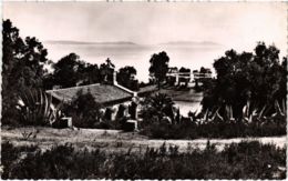 CPA LE RAYOL - Vue Sur L'Église Et Les Iles D'Or (106646) - Rayol-Canadel-sur-Mer