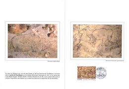 " GROTTE DE ROUFFIGNAC " Sur Encart Ceres Luxe 1er Jour N°té Sur Soie De 2006  N° YT 3995. Parfait état. FDC - Prehistory