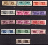 TRIESTE A 1949 1953 AMG-FTT ITALY OVERPRINTED SOPRASTAMPATO D' ITALIA PACCHI POSTALI SERIE COMPLETA COMPLETE SET MNH - Colis Postaux/concession