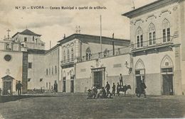 21 Evora Camara Municipal E Quartel De Artilheria  Edicion Alberto Malva . Guy Standing On A Donkey. - Evora