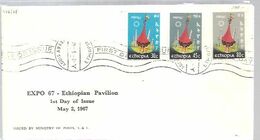 FDC ETHIOPIA - 1967 – Montreal (Kanada)
