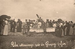 Graçay * Carte Photo * Aviation * Un Atterrissage * Avion Aviateur - Graçay