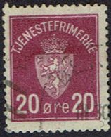 Norwegen DM, 1926, MiNr 4, Gestempelt - Dienstzegels