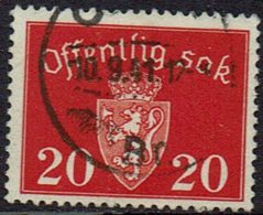 Norwegen DM, 1939, MiNr 37, Gestempelt - Service