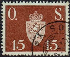 Norwegen DM, 1951, MiNr 63, Gestempelt - Dienstmarken