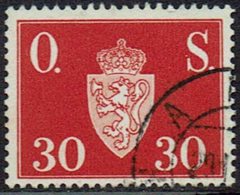 Norwegen DM, 1951, MiNr 64, Gestempelt - Dienstmarken