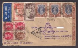 Zensur Brief 1941 Nach Argentinien Mit Luftpost - Sin Clasificación