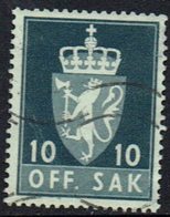 Norwegen DM, 1955, MiNr 69x, Gestempelt - Dienstmarken