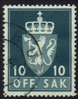 Norwegen DM, 1955, MiNr 69x, Gestempelt - Dienstmarken