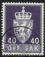 Norwegen DM, 1955, MiNr 75x, Gestempelt - Officials